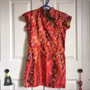 Oriental mini dress